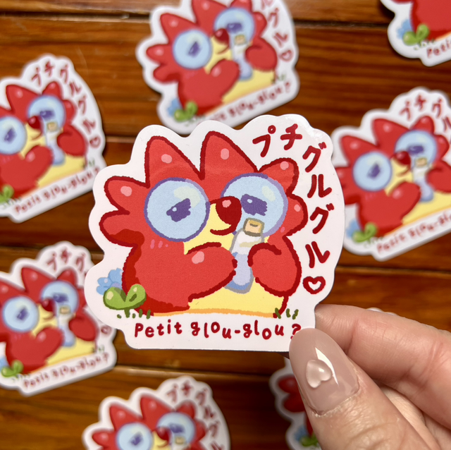 Sticker Glossy - Petit Glouglou Eau 