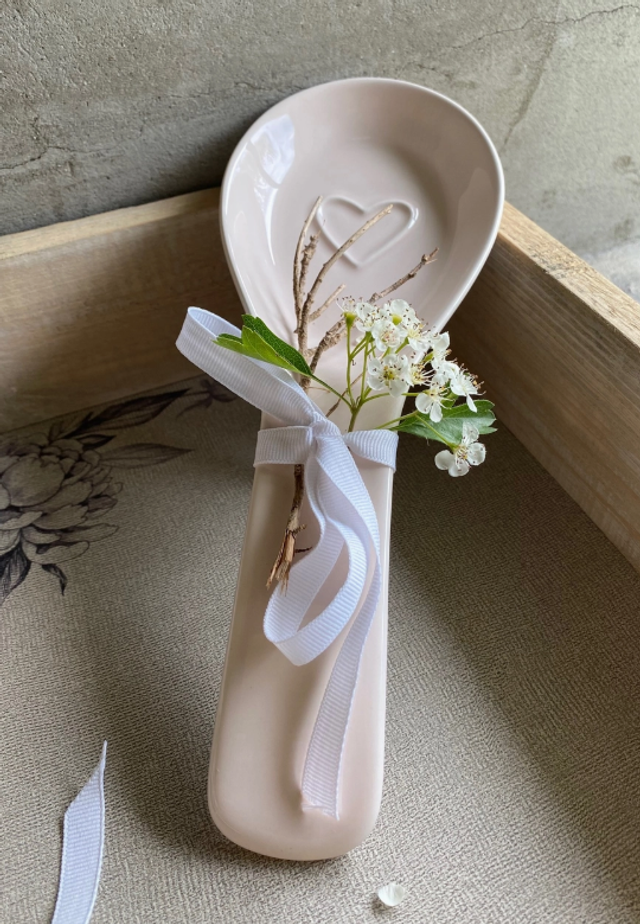 Repose cuillère beige