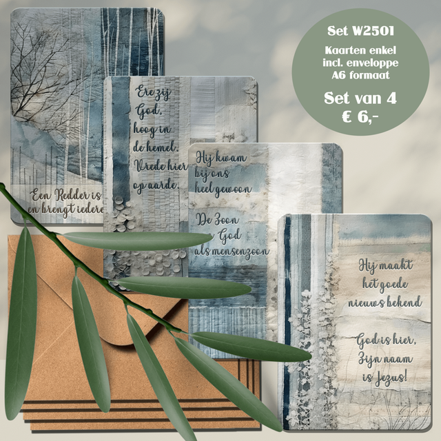 Kerst- / Winterkaarten Set W2501