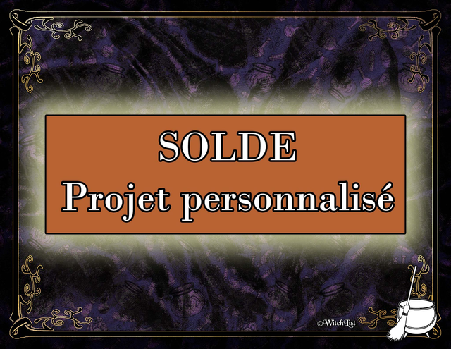 [RÈGLEMENT SOLDE PRODUIT] - Conception de boîte sur mesure