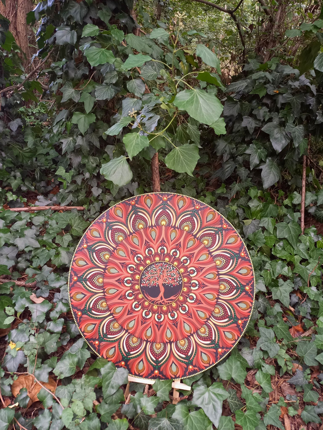 Mandala 55 cm &quot;Ancrage féminin&quot;