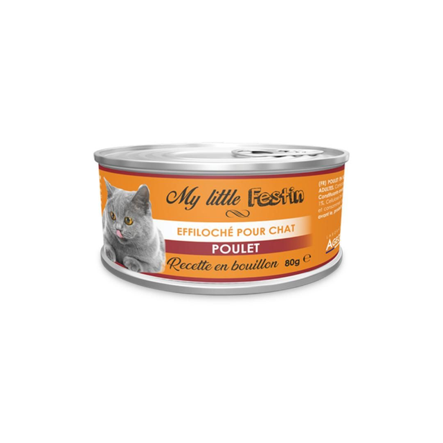Pâtée plaisir pour chat bouillon poulet - 80gr