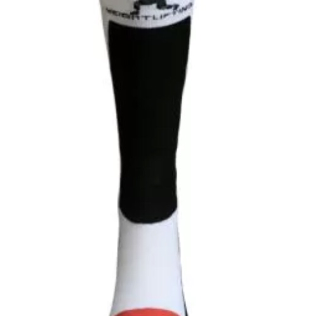 Gewichthefsokken rood Zwart  medium