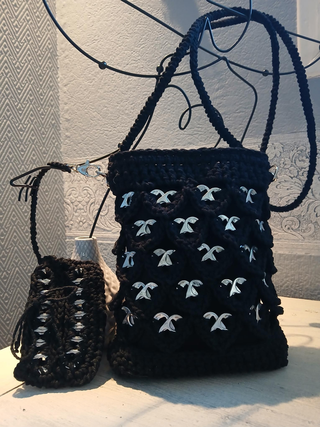 Sac bandoulière et son porte-carte 