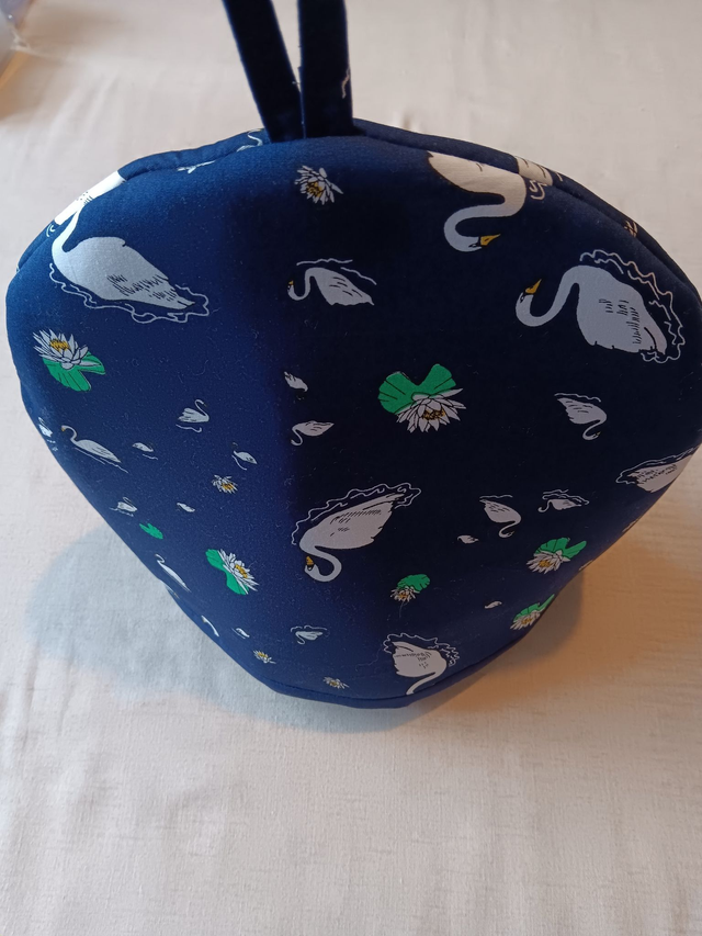 Tea Cosy Navy Geese Print Fabric 4-6 Cup