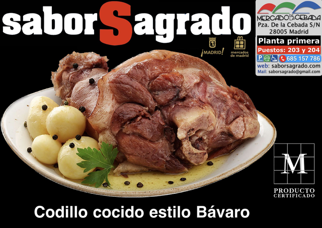 Codillo cocido estilo Bávaro