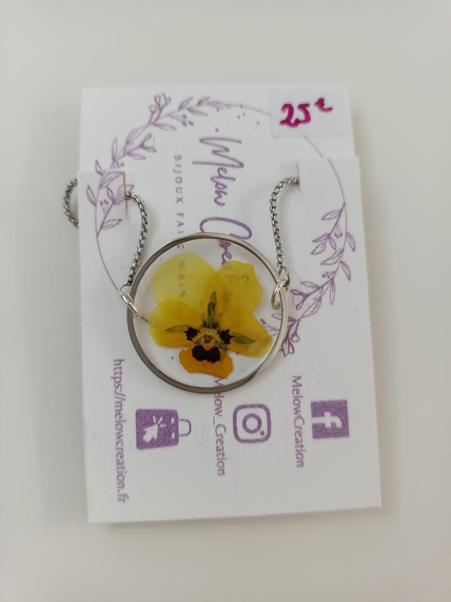 Modèle unique - Collier - Pensée jaune