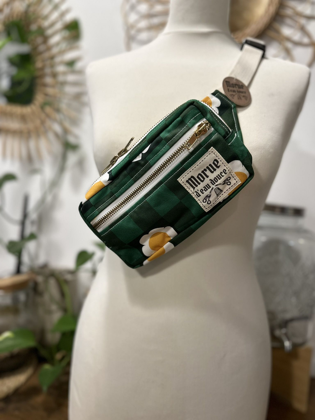 Pockette damier vert retro 