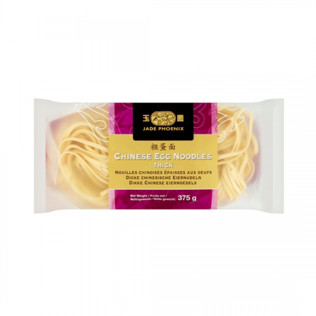 Jade Phoenix Chinese Egg Noodles Thick 375g