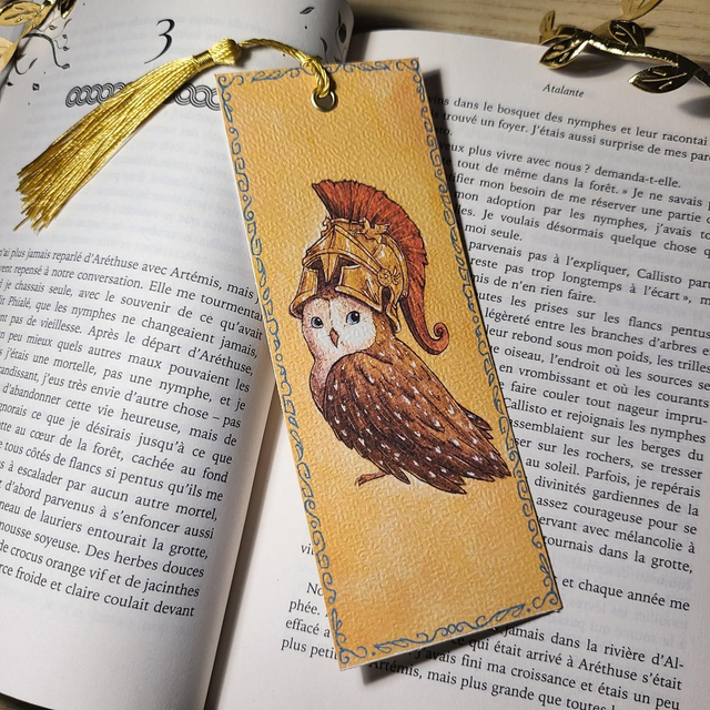 Marque page Athéna, Déesse de la Sagesse