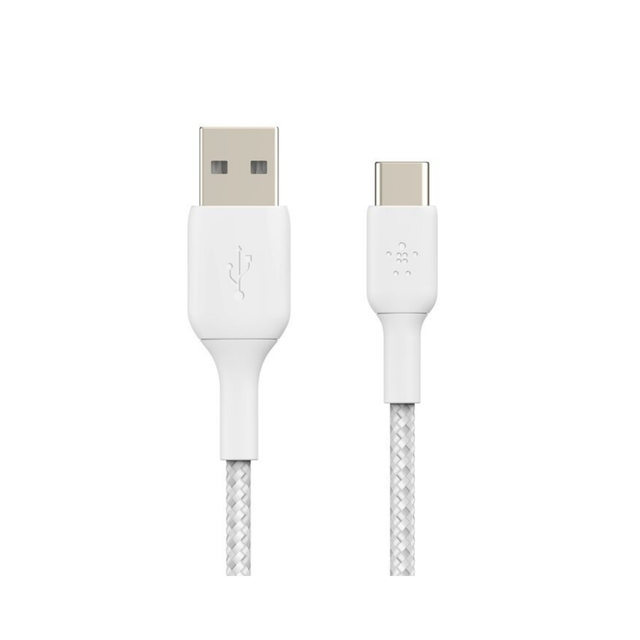 BELKIN Cavo intrecciato USB-C 1m (Bianco)