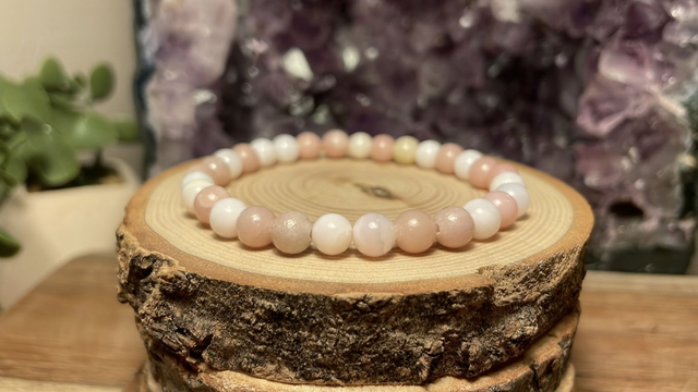 Bracelet OPALE ROSE 6mm