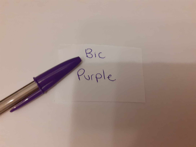 Zelebs in shed CHOOSE YOUR MARKER Bic Cristal Pen PURPLE