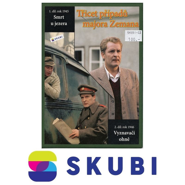 DVD Třicet případů majora Zemana - 1. díl: rok 1945 Smrt u Jezera + 2. díl: rok 1946 Vyznavači ohně - česky