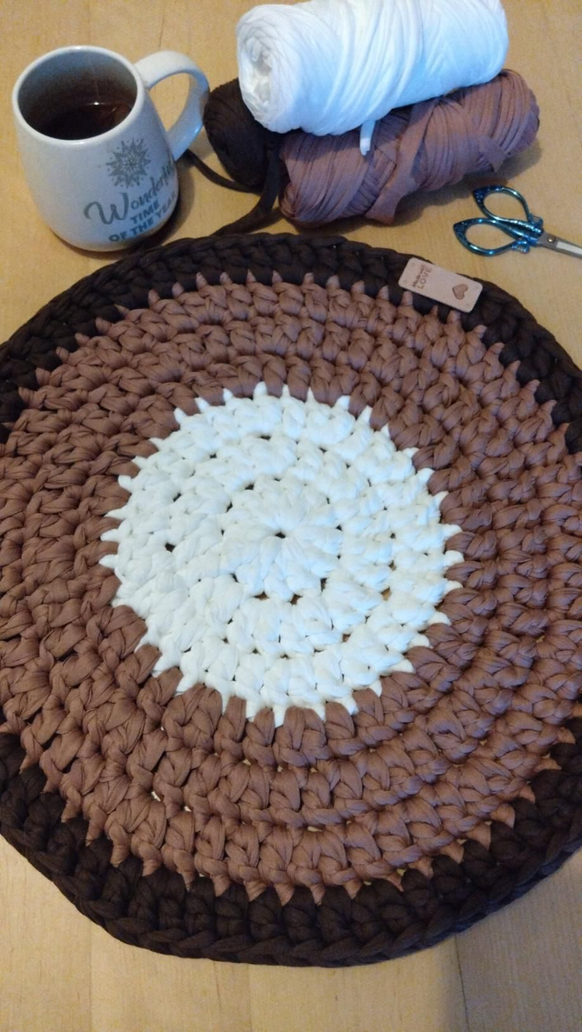 Tapis cosy Coco rose marron