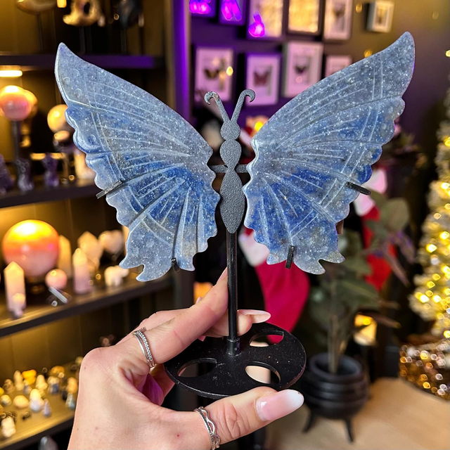 Blue Aventurine Butterfly Wings R57H3
