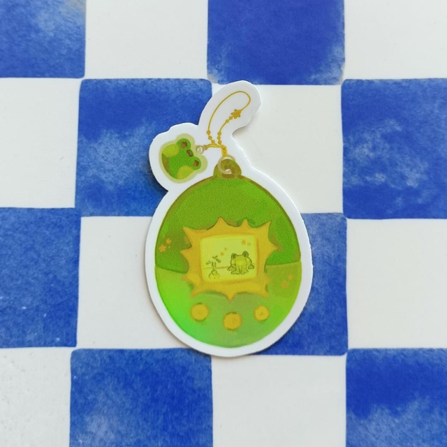 froggagotchi - vinyl sticker 