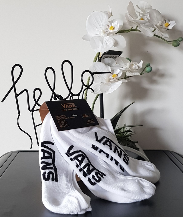 Pack de 3 socquettes Vans blanches homme 38.5-42 Taille basse