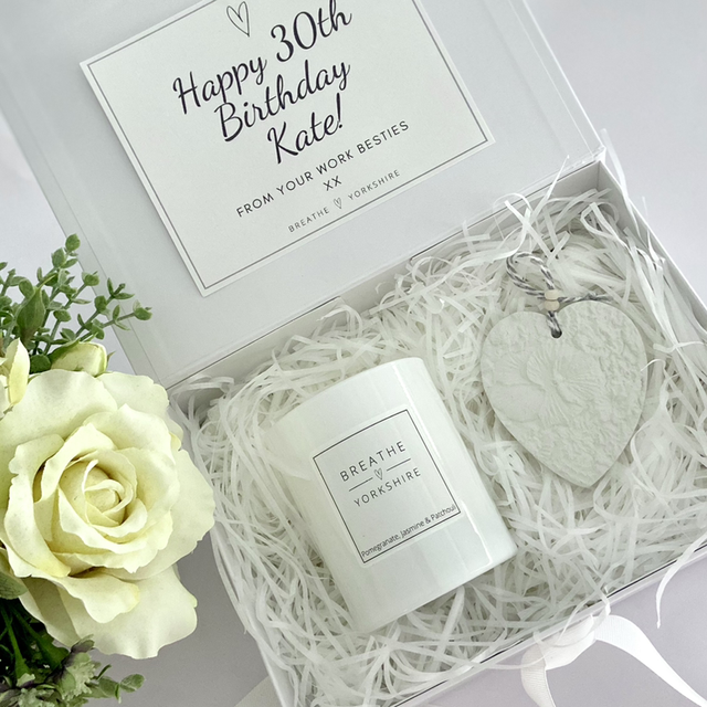 Scented Candle &amp; Love Heart Gift Set
