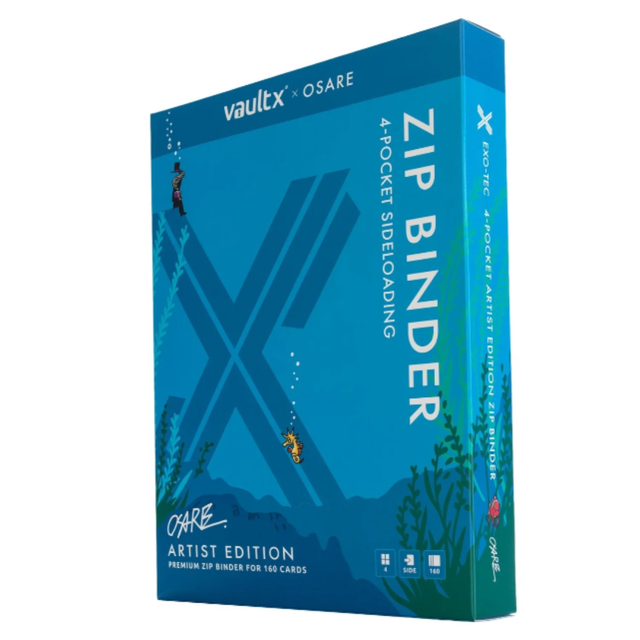 Vault X: 4-Pocket Exo-Tec® Zip Binder Water: Osare
