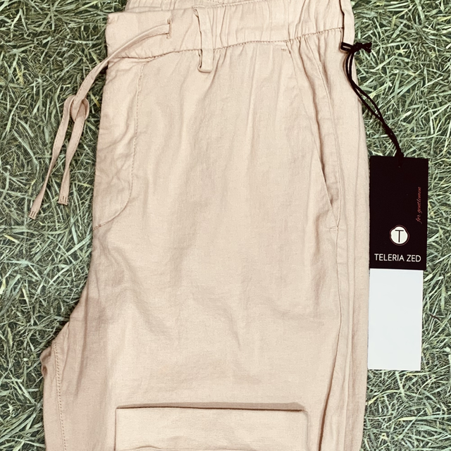 Pantalon cordon lin et coton Teleria Zed