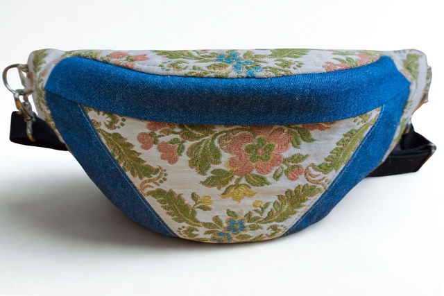 Banane jean et jacquard - M