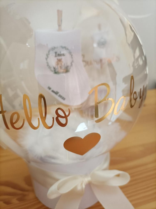 Ballon Bulle cadeau "Naissance"
