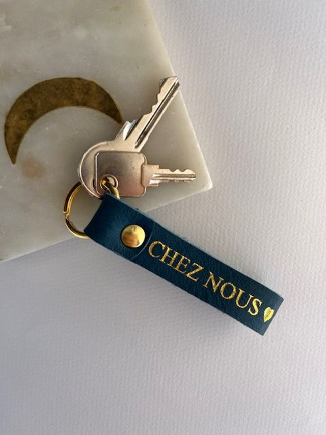 Porte-clés plié personnalisé RECTANGLE rivet