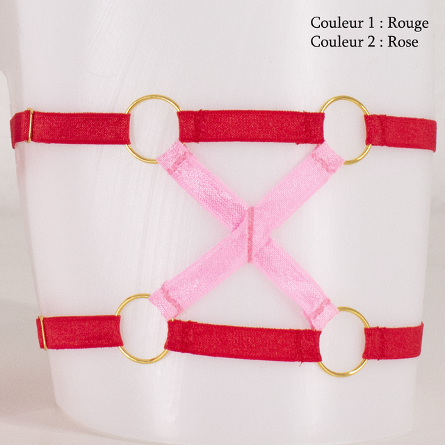 Harnais [Mix&amp;Match] - Jarretière Solo - IB-002 - Bicolore