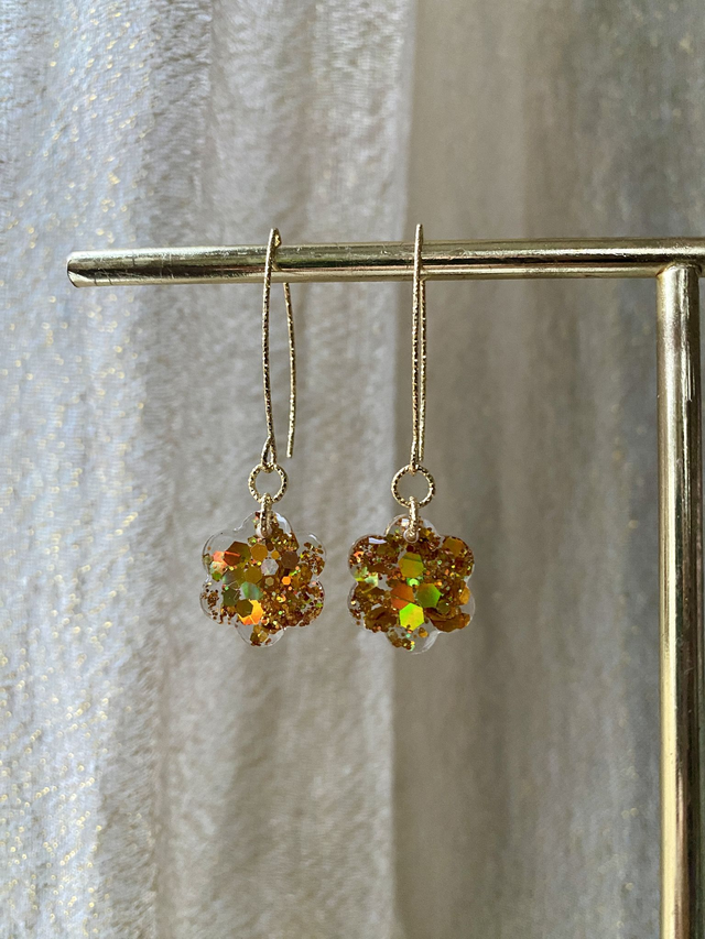 BO fleurs simples longues mini - chunky or