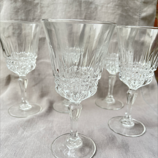 Weinglas Pressglas  Stilglas 1950er Jahre