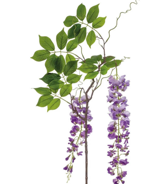 Wisteria branch lt purple 