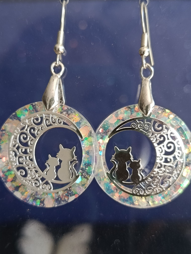 AstreLune – Boucles d’oreilles Reine Lunaire