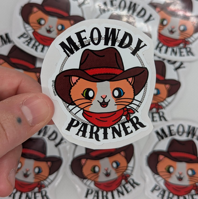 Meowdy Partner sticker 