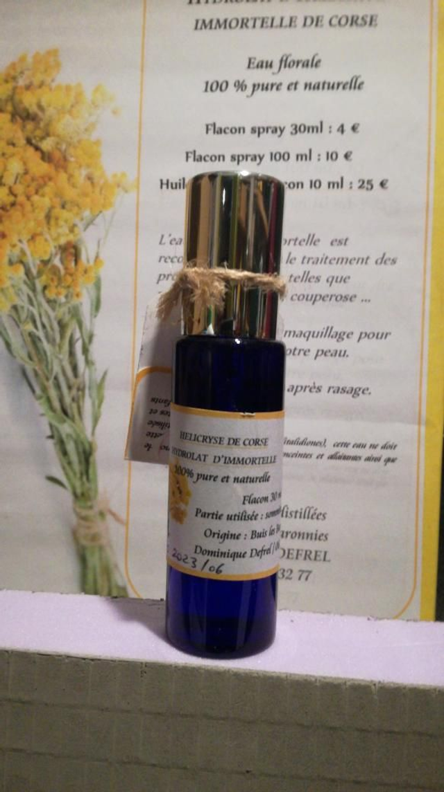 eau florale d'hélicryse en 30 ml