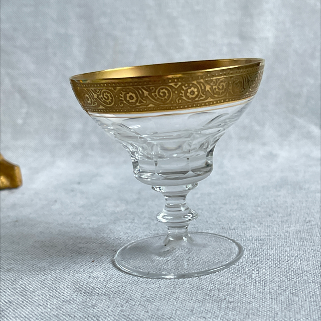 Likörglas 24k Goldrand  Mintonbordüre Theresienthal