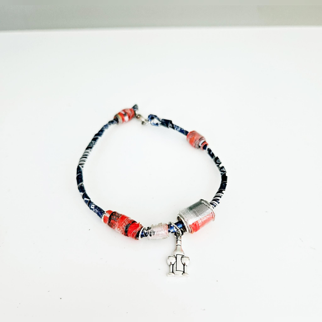 ECO Handmade Bracelet Aluminum Robot Charm 