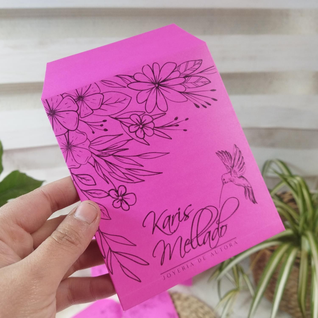 10 Sobres cartulina color doble faz 