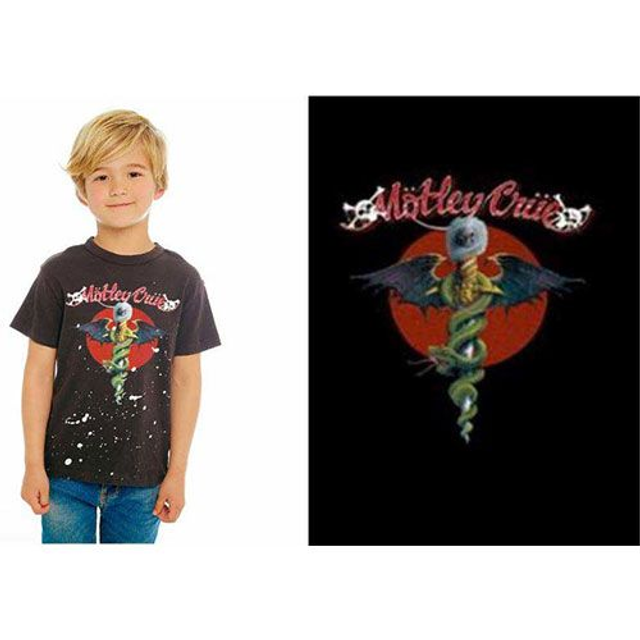 Motley Crue, Feelgood Red Circle. Size 11-12 Years
