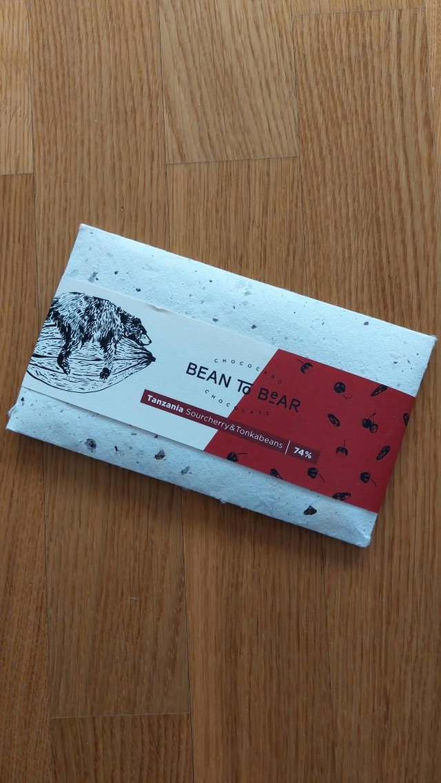 ChocoCard 74% Tanzania with sour cherry &amp; tonka