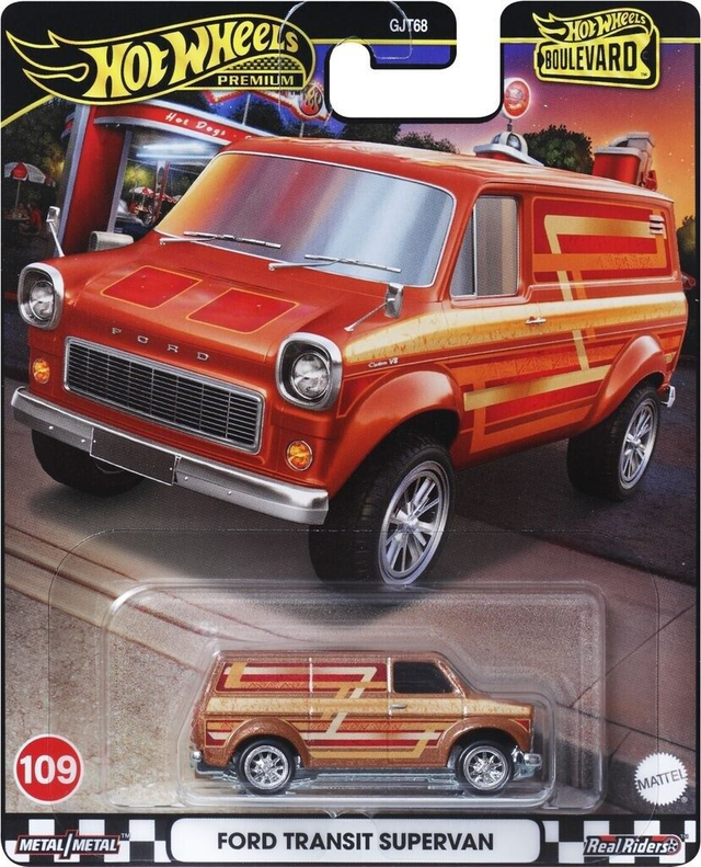 Hot Wheels Premium Boulevard - Ford Transit in Braunmetallic
