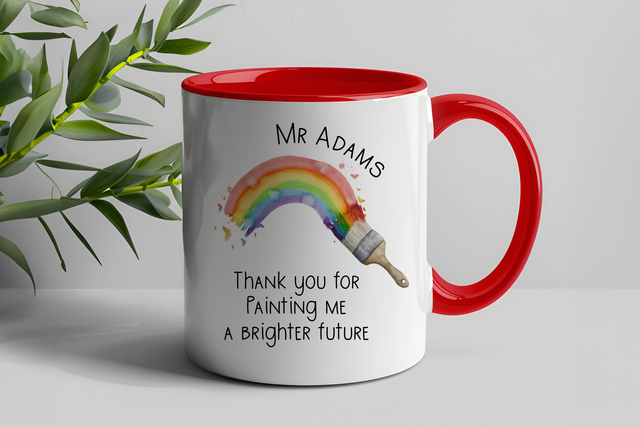 Personalised Teacher Brighter future Mug