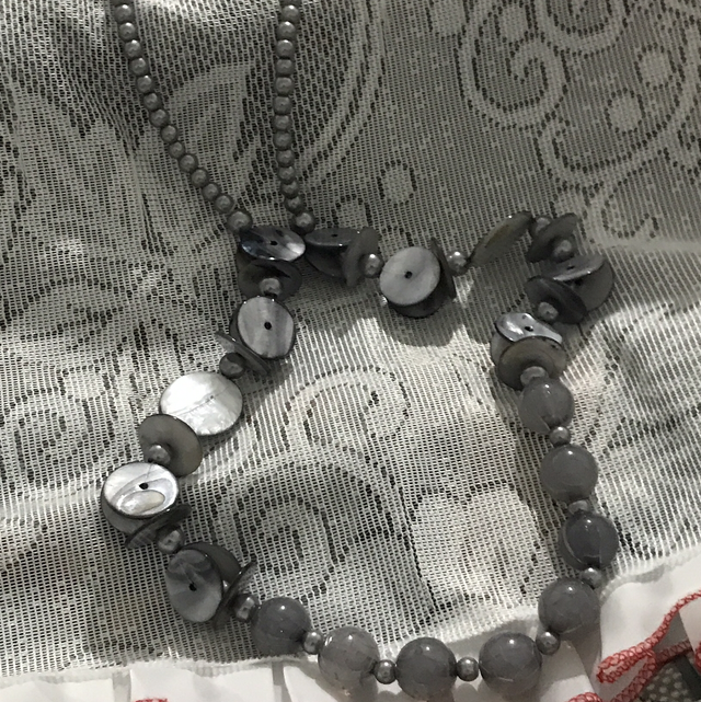 Grey Necklace- NEC112