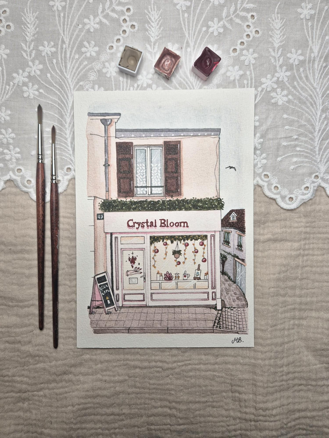 Affiche "Boutique de Rose"