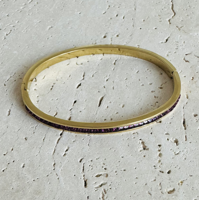Cuff armband paars