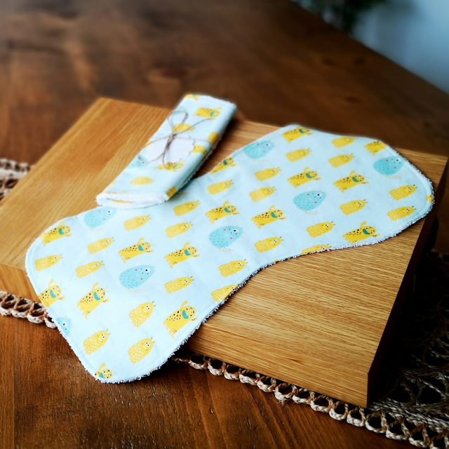 Baby Burp Cloth - Monsters