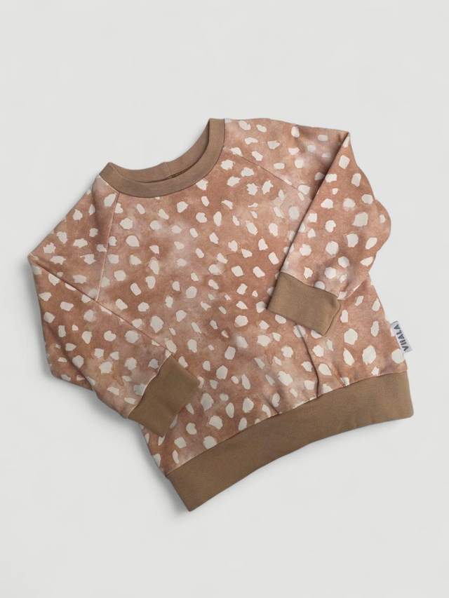 Collegepaita BAMBI TÄPLÄT BEIGE