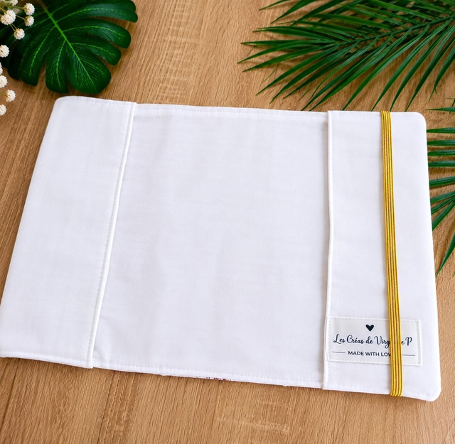 Protège Carnet de Santé "Campagne Chic" Vichy Rouge