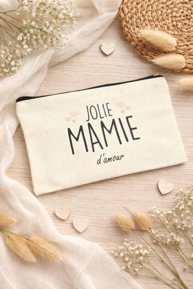 Pochette “Jolie Mamie d’amour” – Cadeau tendre et naturel pour Mamie