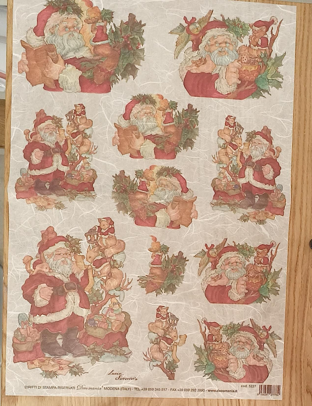 Carta di Riso Babbo Natale